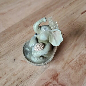 Hamilton collection clean fun elephant figurine box#5